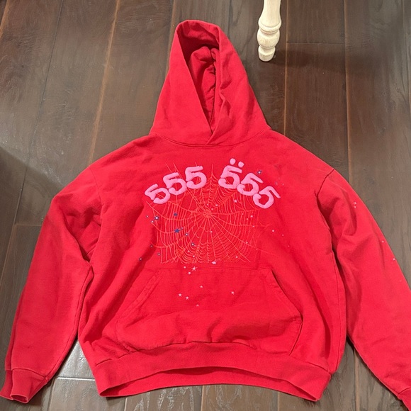 STARTER Red Hoodie with Web Graphic